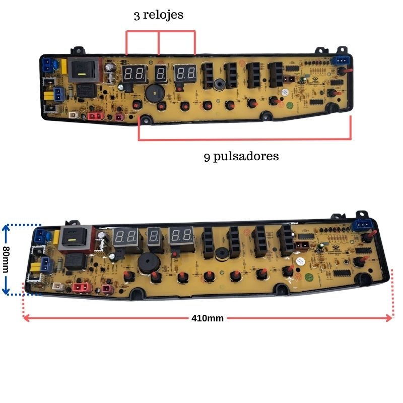Tarjeta control panel lavadora Whirlpool china 3 relojes