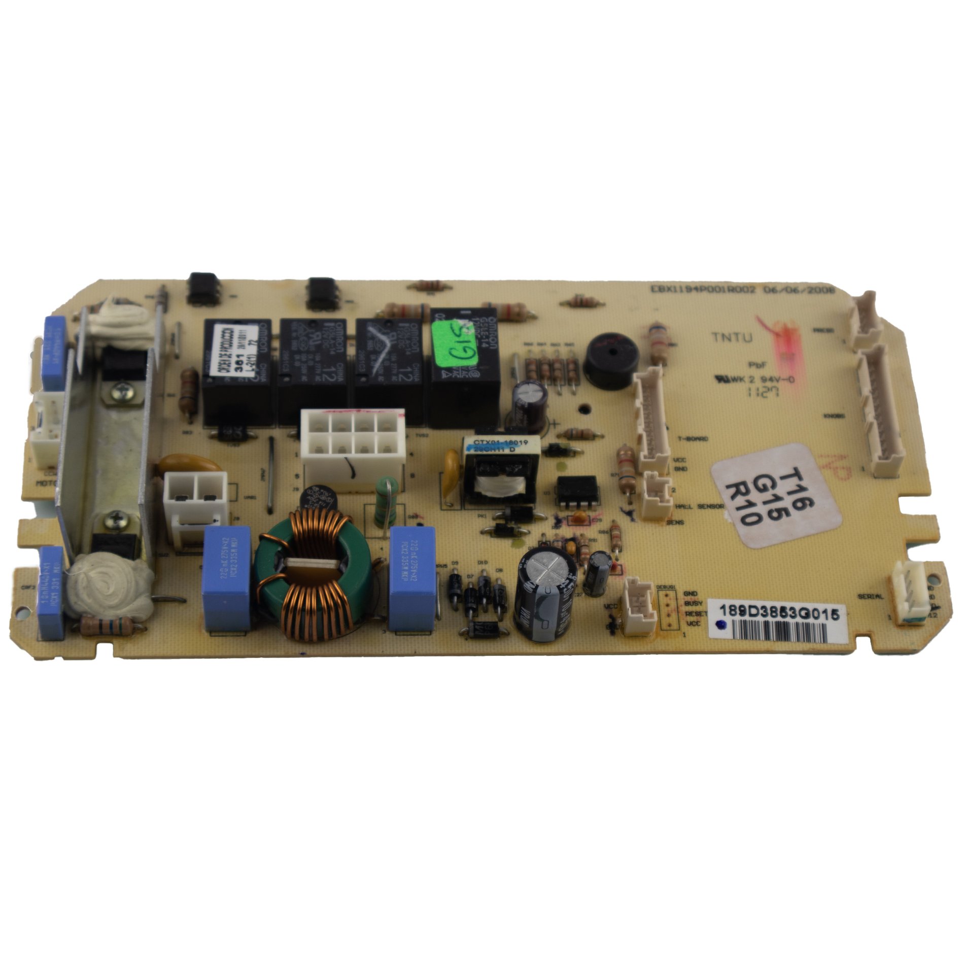 Tarjeta panel control 4 relevos lavadora Mabe de perilla