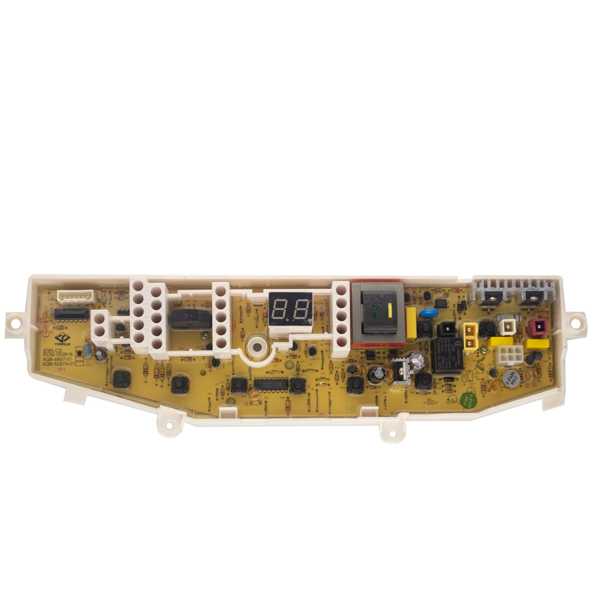 Tarjeta control panel reloj al centro lavadora Samsung