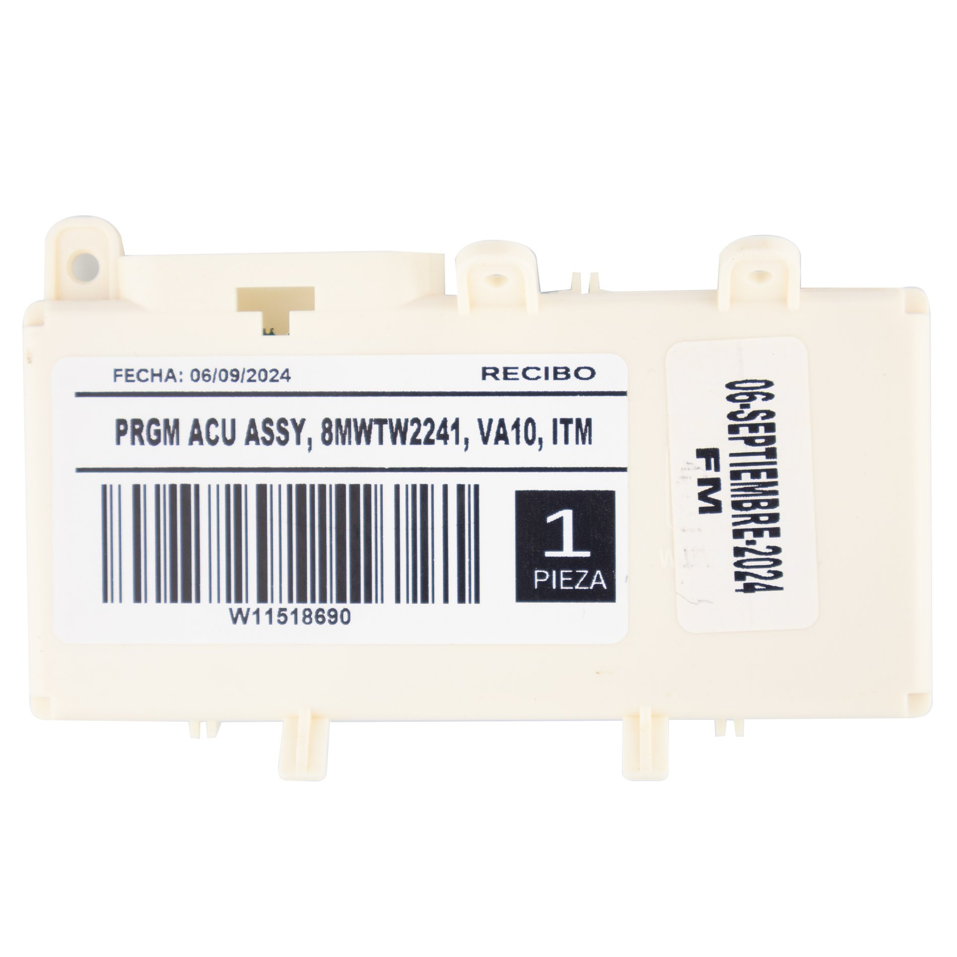 Tarjeta control panel de lavadora Whirlpool Batman 8MWTW2241 VA10 / W11518690 Original